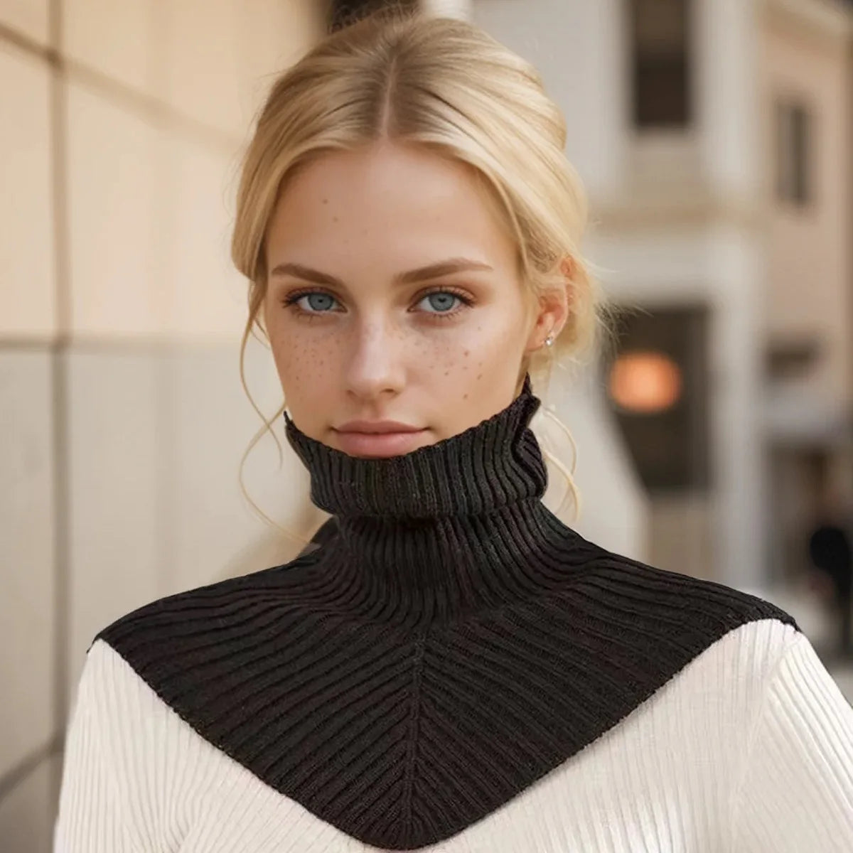 Warm Knit Mock Neck