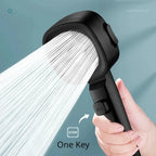 High-Pressure Designer Shower Head - Massaging + Filtering