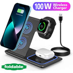 3-in-1 Wireless Charging Stand - iPhone, AirPods & Apple Watch