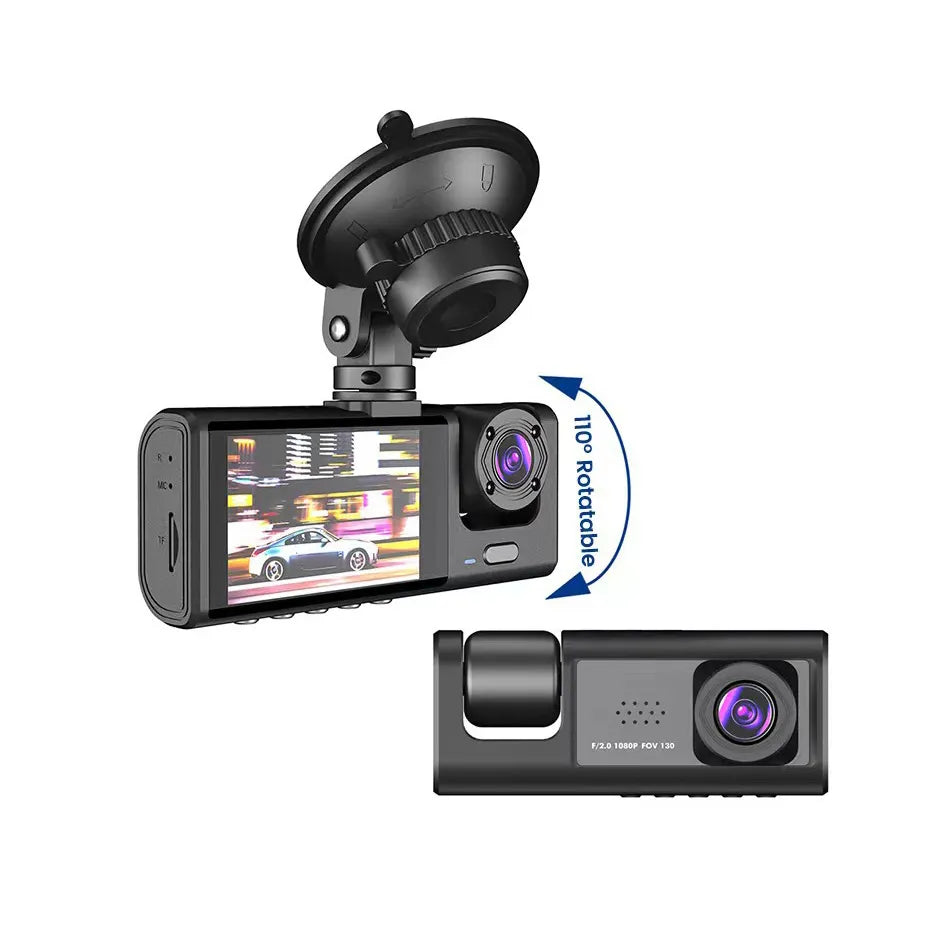 Triple Dash Cam - Full Coverage