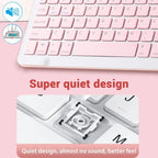 Clavier Bluetooth Sans Fil Rechargeable – Compatible Android, iOS et Windows + Souris Sans Fil OFFERTE