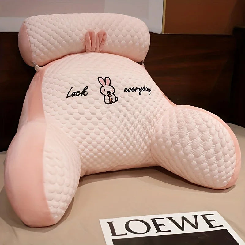 Oreiller de Lecture Ergonomique avec Support Tête & Housse Amovible