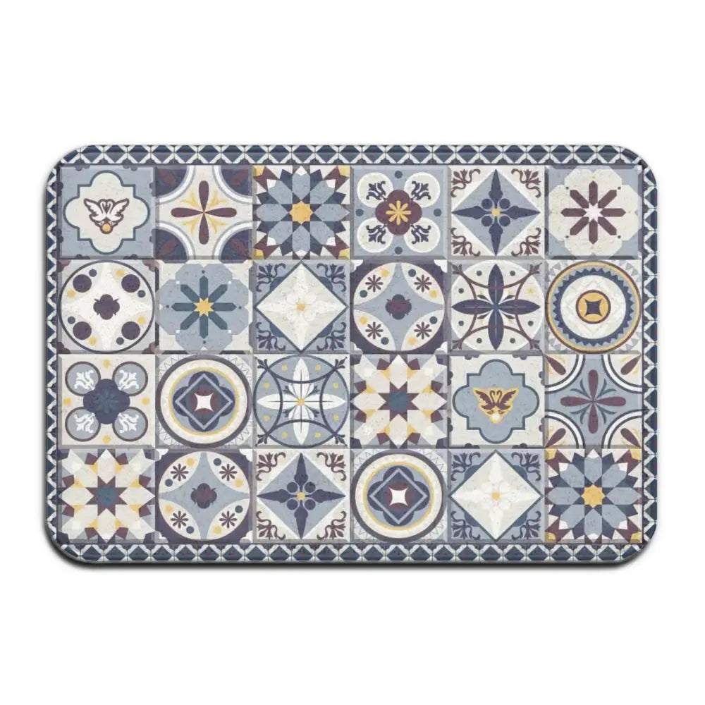 Tapis de sol à carreaux de ciment