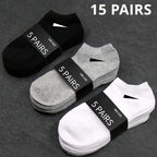 Pack 20 Pairs of Men's/Women's Socks – Absorbent & Comfortable