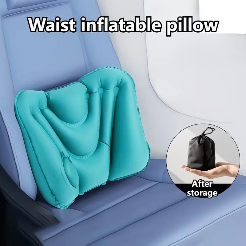 Coussin Gonflable de Soutien Lombaire Portable - Idéal pour Voyage et Détente