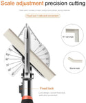 Ciseaux biseautés multi-angles de 45 à 135° - 10 Lames OFFERTES