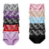 Lot de 6 Culottes Tailles Hautes - Fleuries