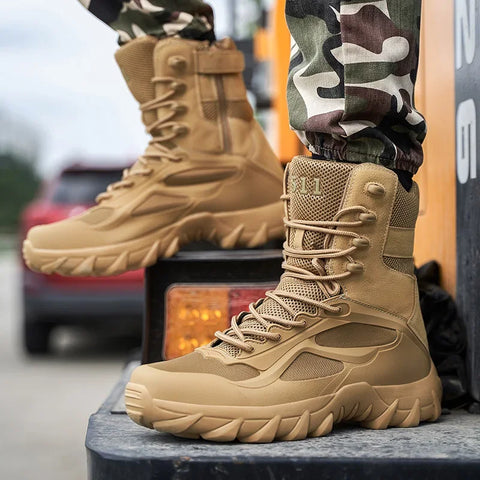 Bottes Tactiques Antidérapantes - Ultra Légères