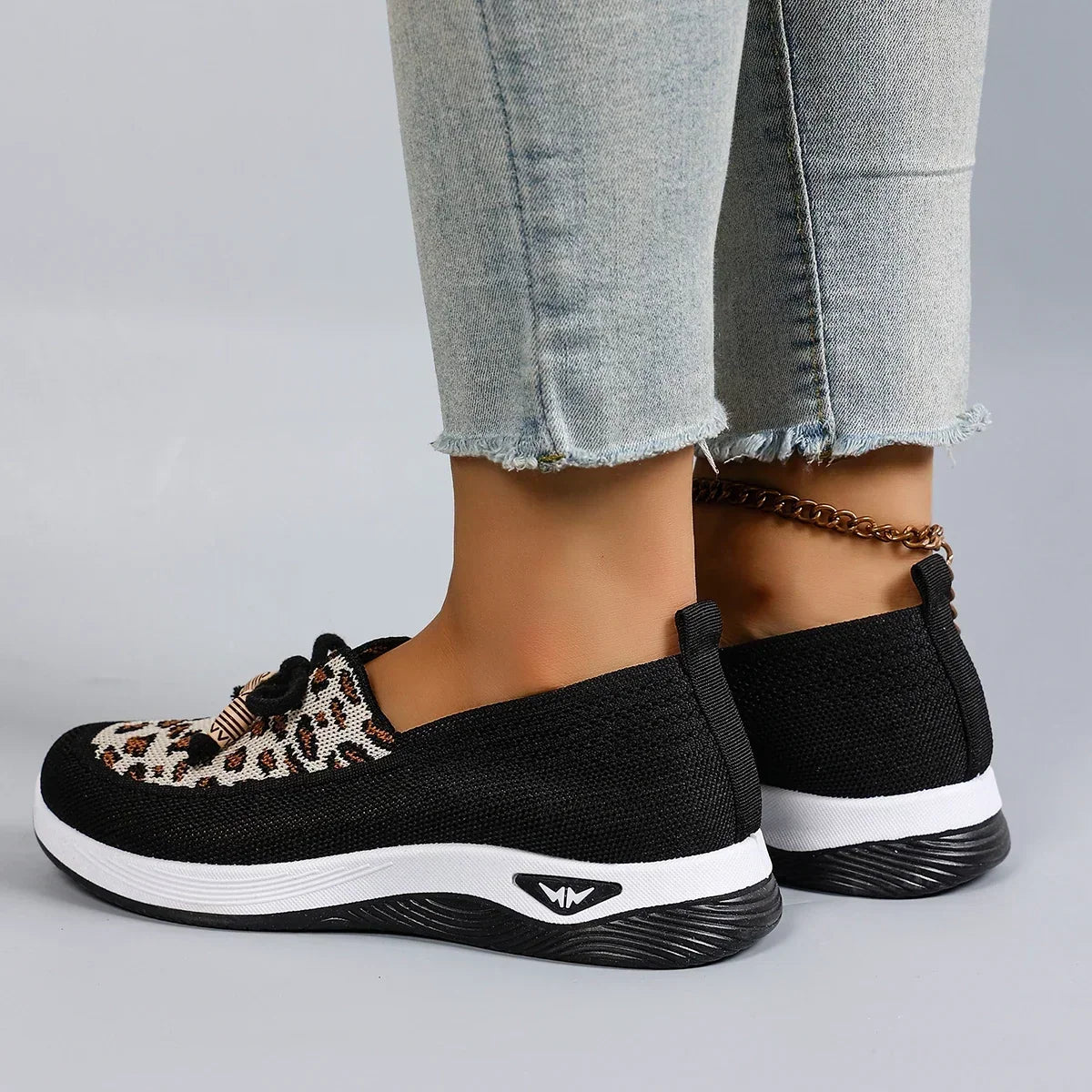 Baskets Slip-On Femme en Maille – Légères, Respirantes et Confortables à Semelle Épaisse