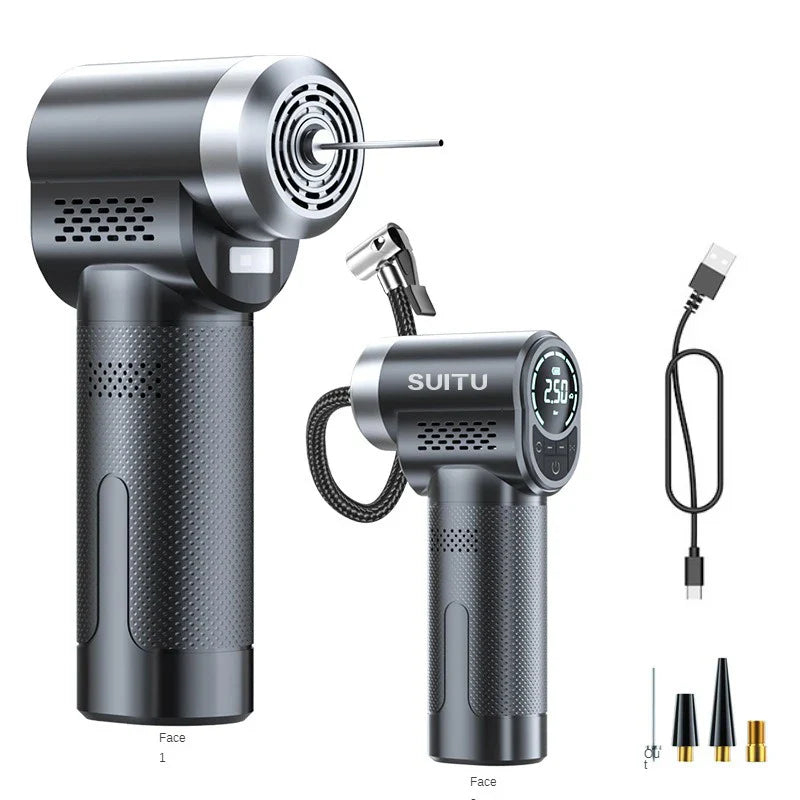 Mini Electric USB High-Pressure Air Compressor - Car, Motorcycle, Bicycle