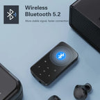 Mini Multifunction MP3 Player - FM Radio, Voice Recorder, Pedometer + SD Card + Earphones
