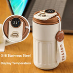 Thermos portable en acier inoxydable 450 - Affichage intelligent de température