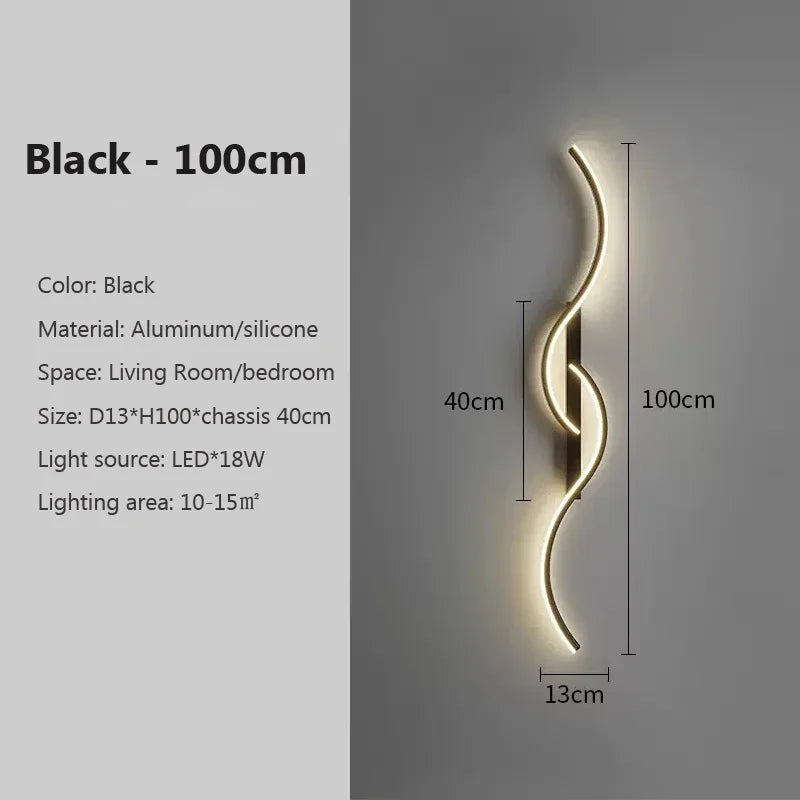 Modern LED Wall Sconce - 3 Sizes & 4 Colors