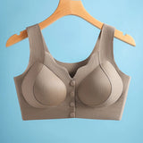 Brassière côtelée sans couture - Boutons pression avant