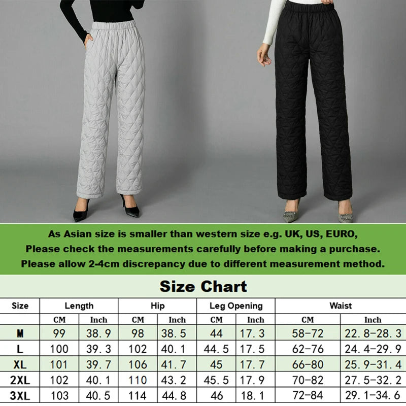 Pantalon Thermique Matelassé Imperméable - Femme