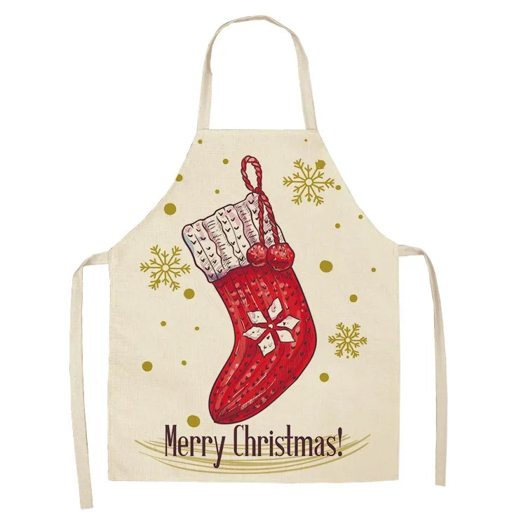 Tablier de Cuisine à Motif de Noël