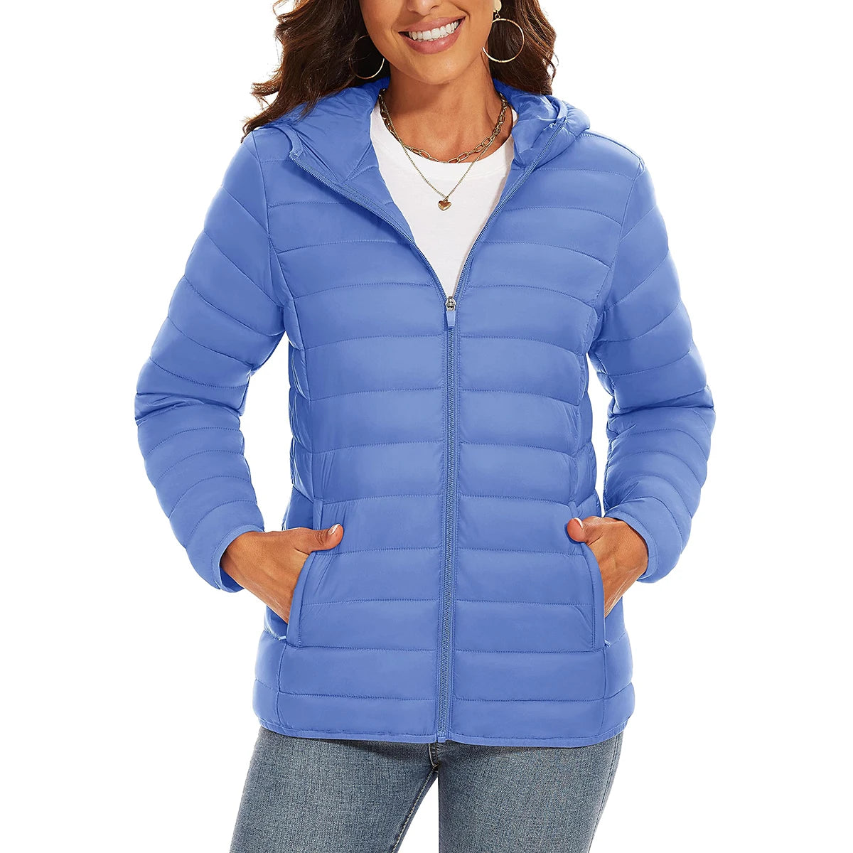 Women's Warm Waterproof Down Jacket - Winter Hiking