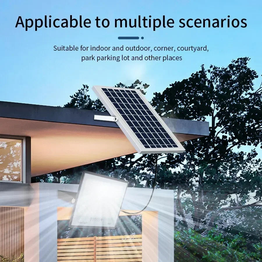 Lampe Projecteur LED Solaire IP67 Murale de Jardin