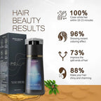 Shampoing Colorant 3-en-1 200 ml – Coloration Capillaire Nourrissante pour Femme et Homme, Couvre les Cheveux Gris