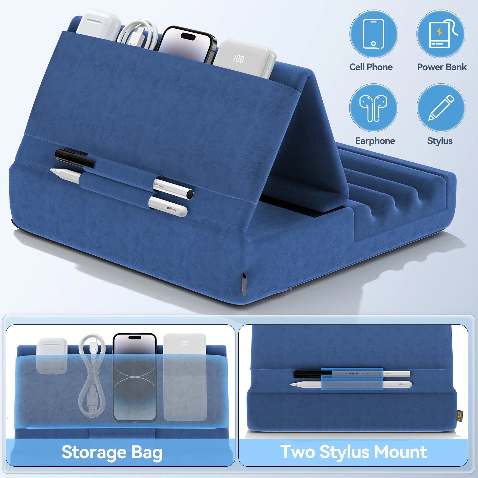 Foldable Tablet Stand with Pocket - New Generation