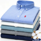 Chemise à Manches Longues 100% Pur Coton Homme
