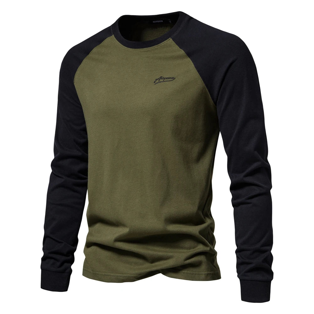 AIOPESON – 100% Cotton Long-Sleeve T-Shirts
