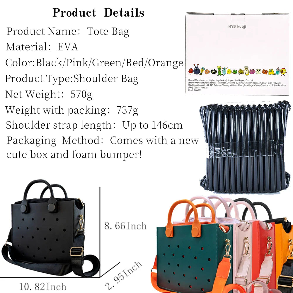 Perforated Resistant Tote Bag for Beach & City