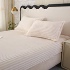 Drap Housse Chaud & Doux en Velours Côtelé