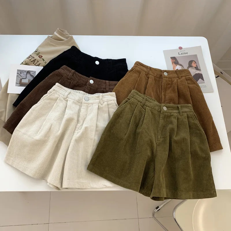 Trendy Velvet Shorts - Women