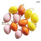 Lot de 12 Oeufs de Pâques Décoratifs