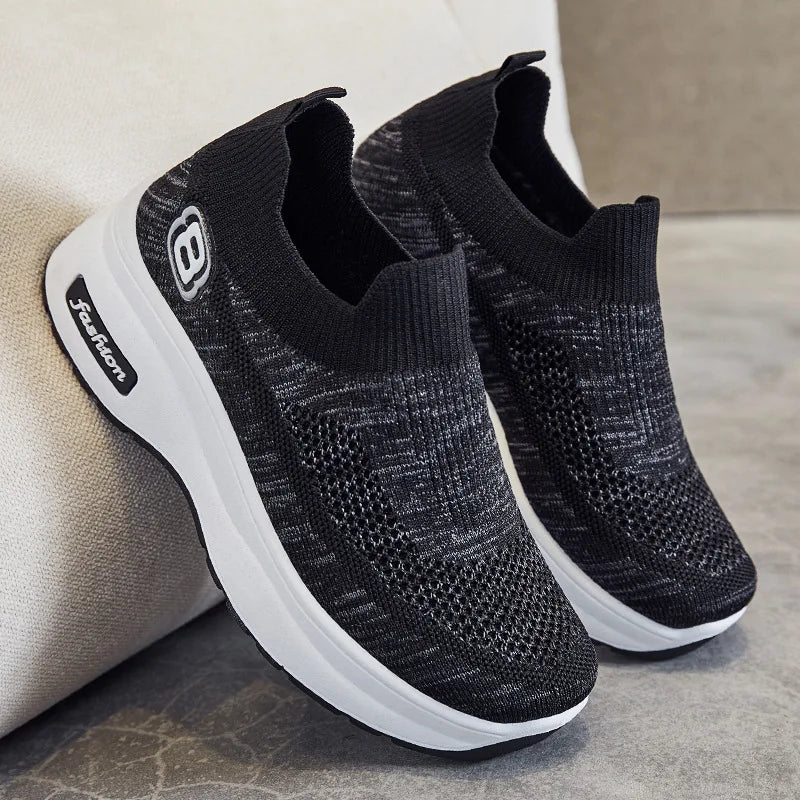 Comfort+ Slip-On Wedge Walking Shoes
