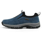 Breathable Suede Leather Slip-On Hiking Shoes
