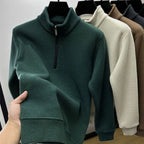 Pull col zippé effet gauffré - Homme