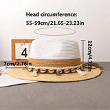 Chapeau de Paille d'été Style Bohème