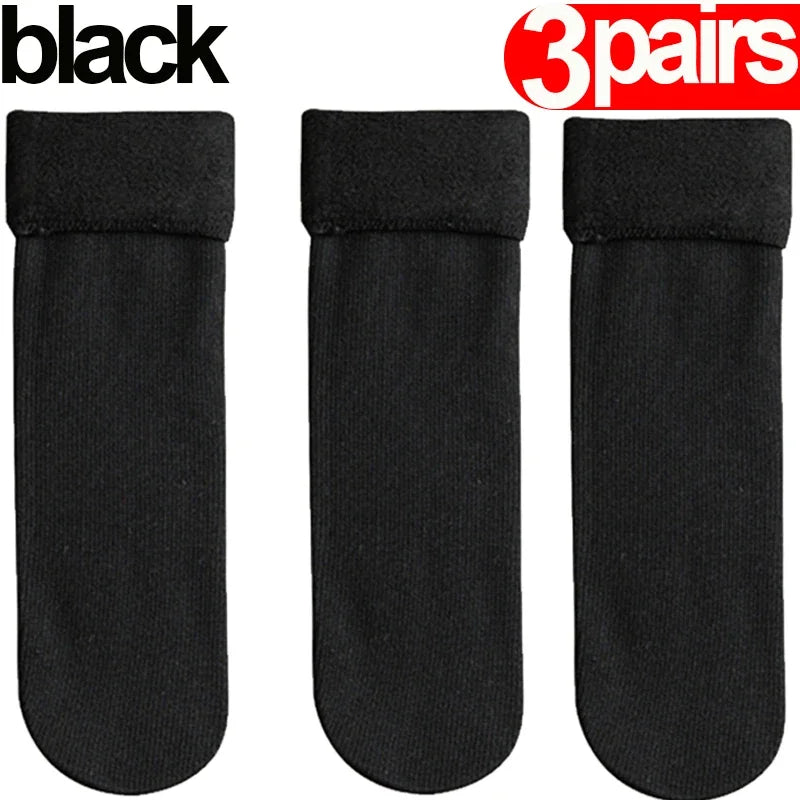 Pack of 3 Fleece-Lined Socks - Comfort and Warmth