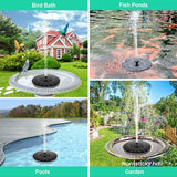 Fontaine solaire LED