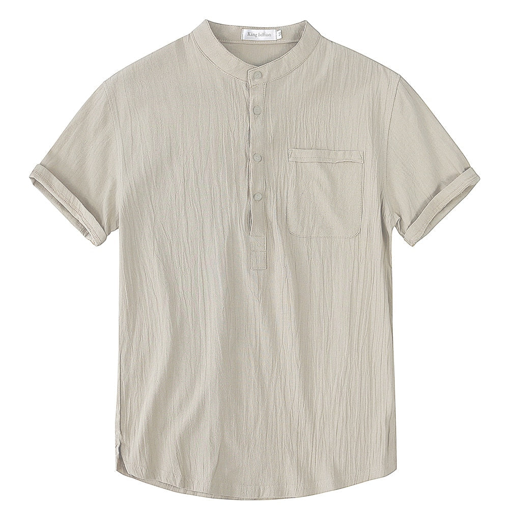 Chemise en Lin Col Mao