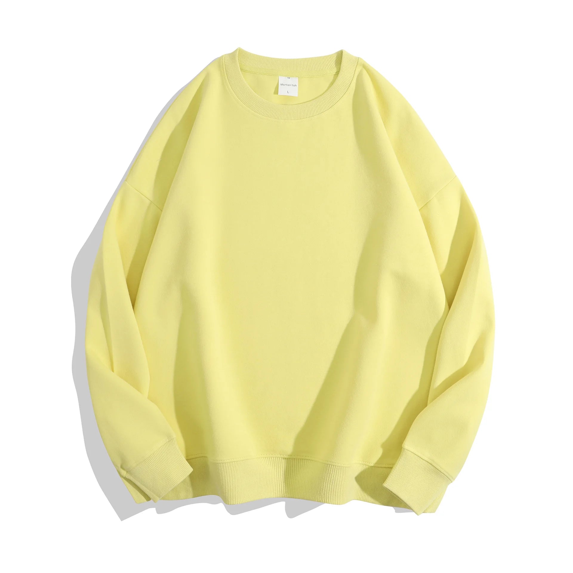 Sweat Shirt Mixte Surdimensionné à Col Rond