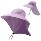 Large Chapeau avec Couvre Cou