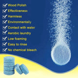 Lot de 40 Pastilles Effervescentes Nettoyantes pour Pare-Brise