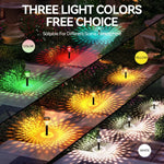 Lampes Solaires d'Extérieur Étanches à 62 LED Colorées
