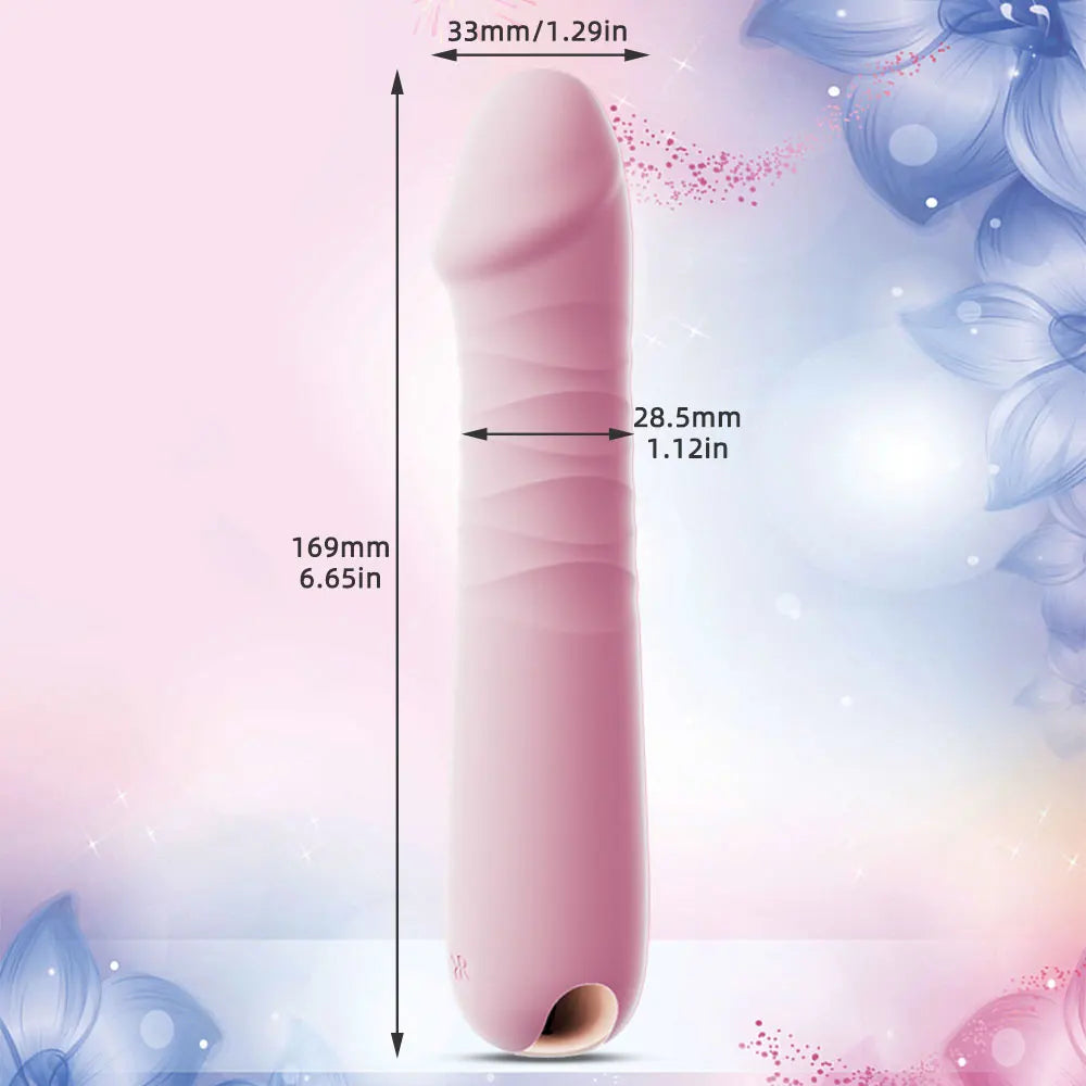 PINKY - Telescopic female vibrator - 10 Vibrations