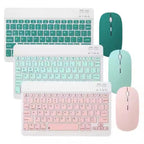 Clavier Bluetooth Sans Fil Rechargeable – Compatible Android, iOS et Windows + Souris Sans Fil OFFERTE
