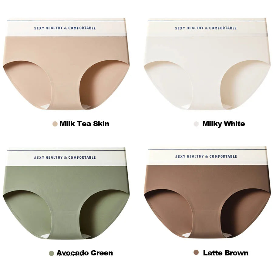 Pack of 4 Ice Silk Panties - ultra comfort