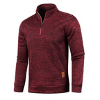 Men's Turtleneck Zip-Up Sweater