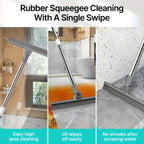 4-in-1 Broom with Dustpan, Brush, and Squeegee