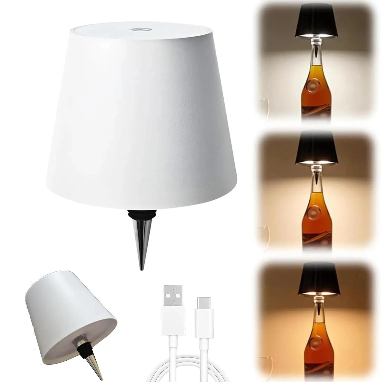 Lampe LED Tactile Sans Fil pour Bouteille