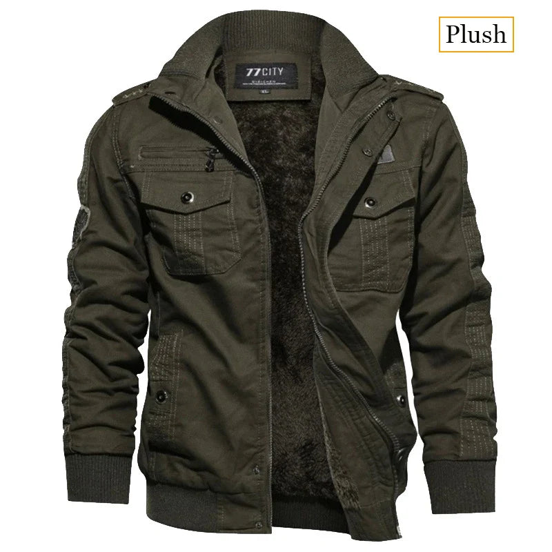 Veste U.S Army à Doublure Polaire Chaude - Homme