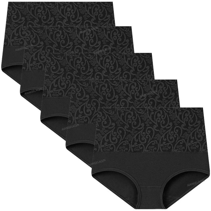 Lot de 5 Culottes Shapers Taille Haute en Coton