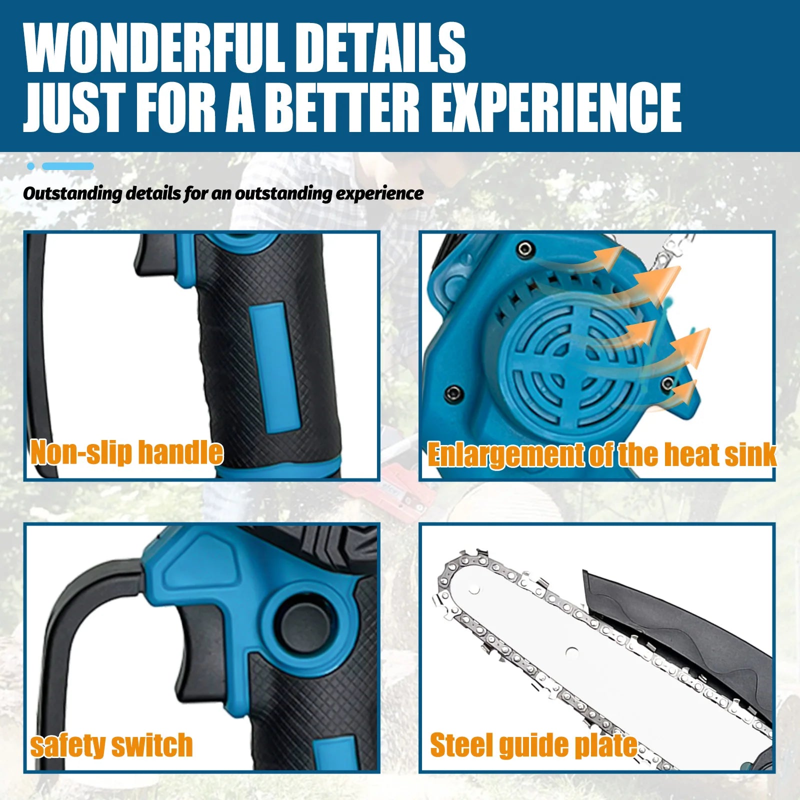 Cordless Chainsaw for Makita 18V Battery